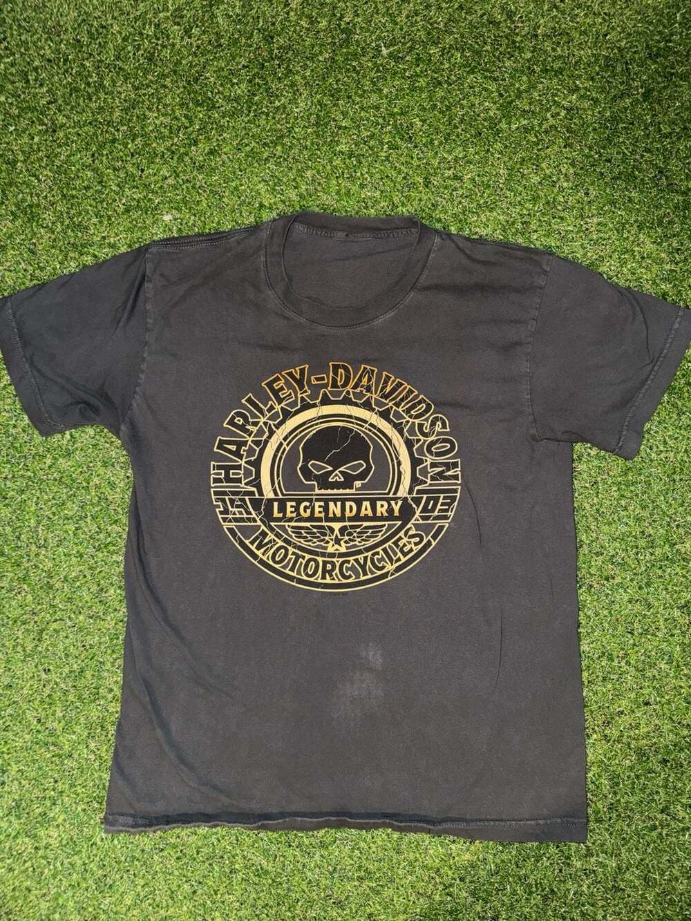 Harley-Davidson Barnes South Edmonton T-Shirt Black Graphic M-L